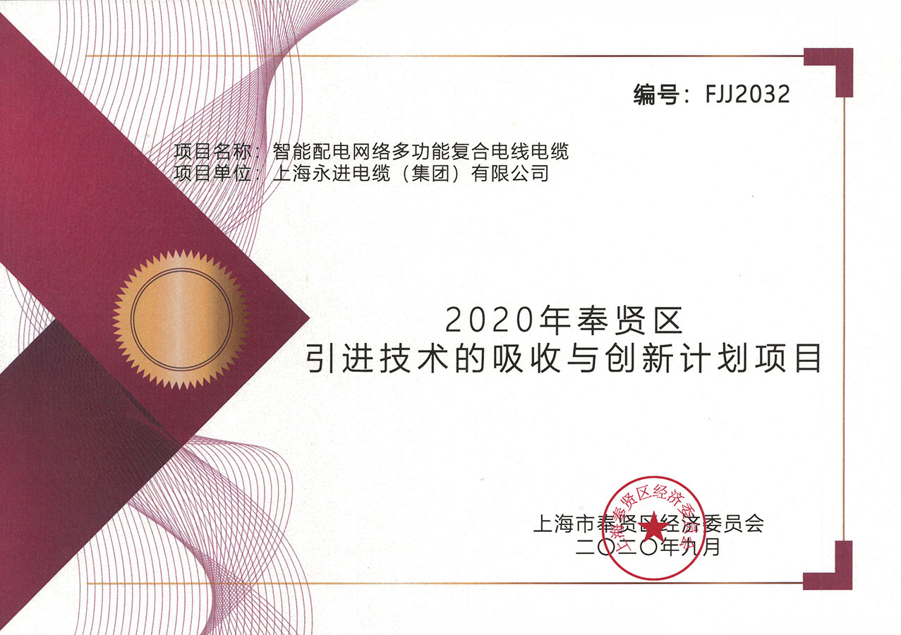 奉賢區(qū)引進(jìn)技術(shù)的吸收與創(chuàng)新計劃項目