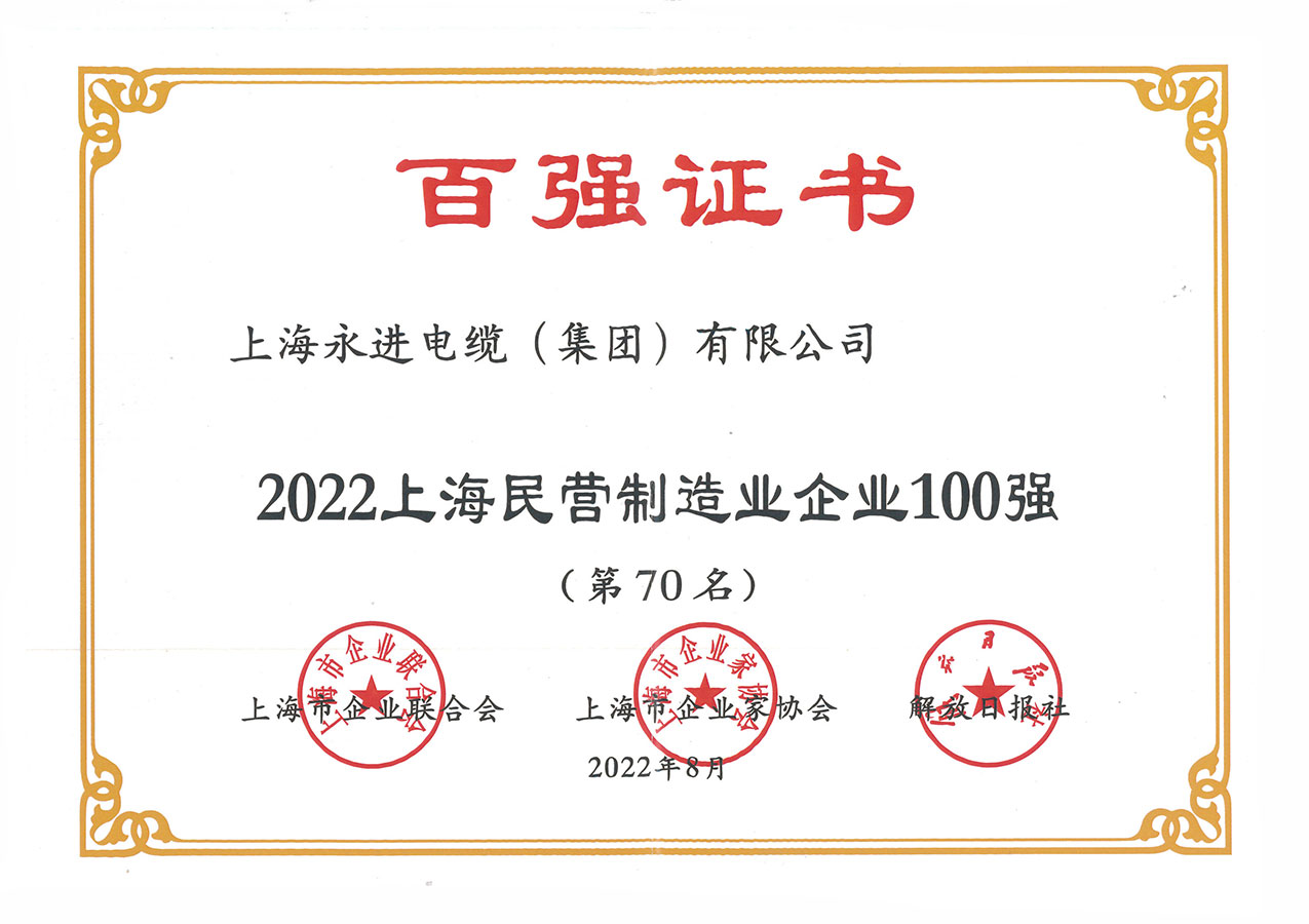 上海民營制造業(yè)企業(yè)100強(圖1)