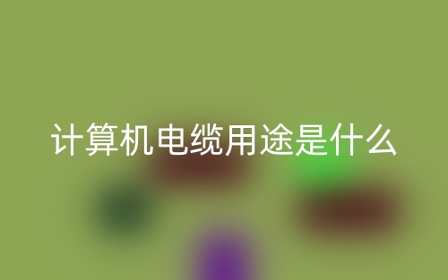 計算機電纜用途是什么？(圖1)