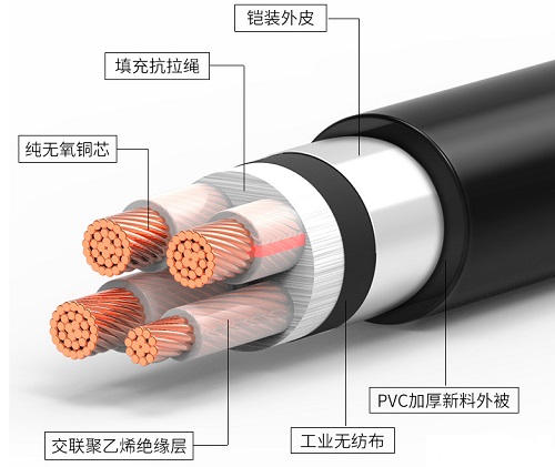 鎧裝電纜22、32、42表示的區(qū)別是什么？(圖2)